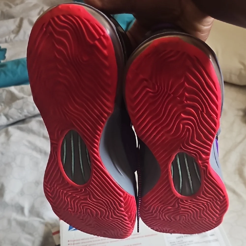 Nike KD Purple and Teal Athletic Shoes - Picture 7 of 7